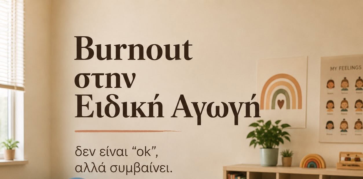 Burnout στην Ειδική Αγωγή: δεν είναι “ok”, αλλά συμβαίνει.